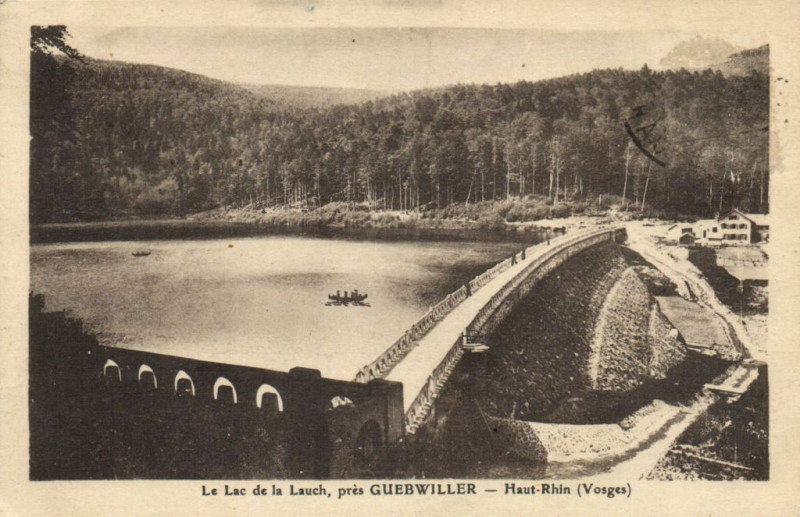 Carte postale ancienne Le Lac de la Lauch pres Guebwiller - Haut Rhin (Vosges) à Guebwiller