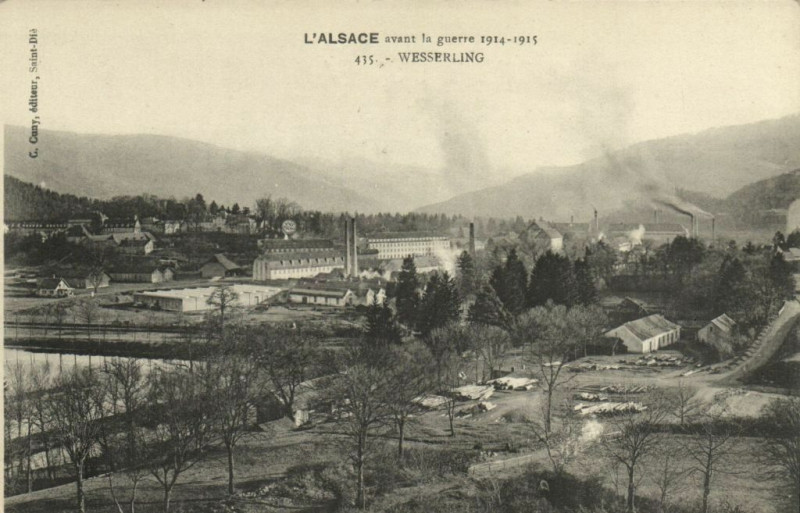 Carte postale ancienne L'Alsace avant la guerre 1914-1915 Wesserling