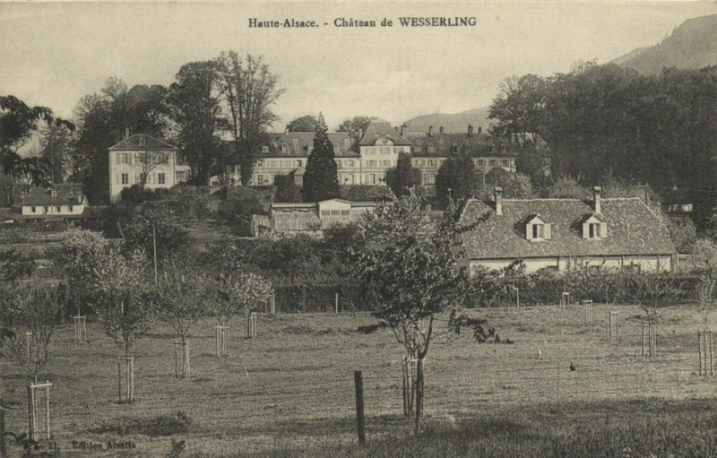 Carte postale ancienne Haute-Alsace - Chateau de Wesserling