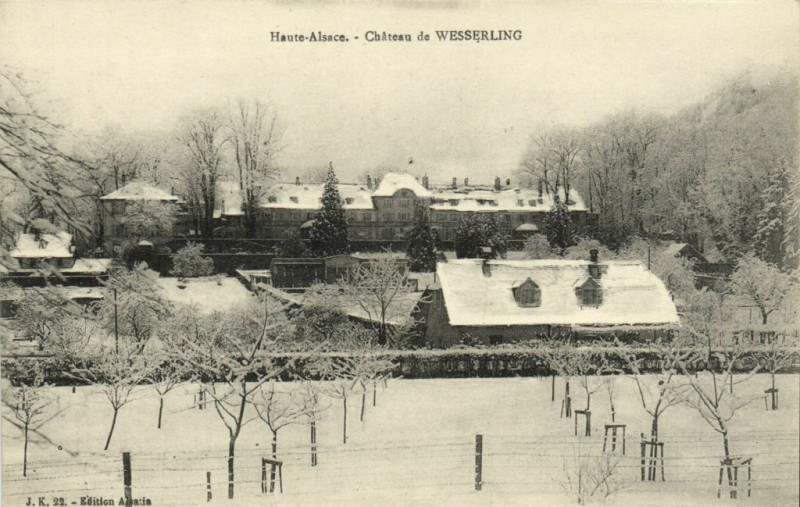 Carte postale ancienne Haute-Alsace - Chateau de Wesserling