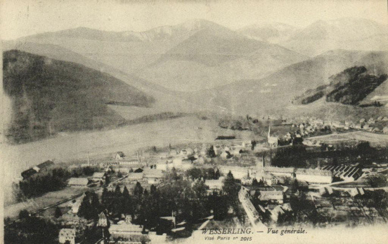 Carte postale ancienne Wesserling Vue générale