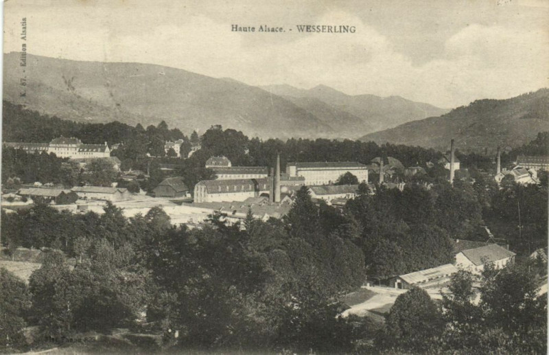 Carte postale ancienne Haute Alsace - Wesserling