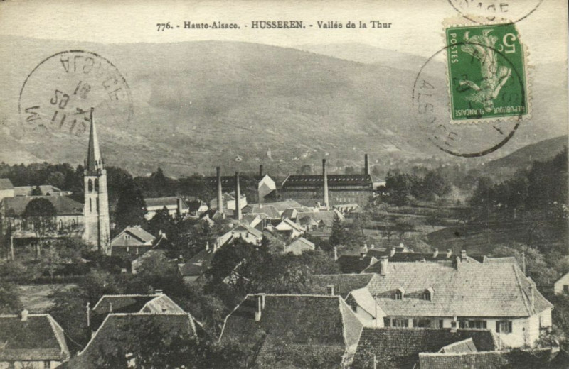 Carte postale ancienne Haute Alsace - Husseren - Vallée de la Thur