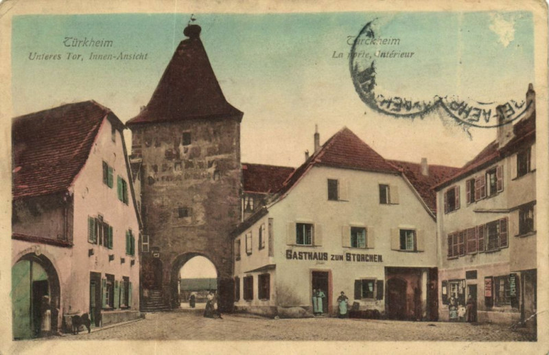 Carte postale ancienne Turkheim Unteres Tur Innen-Ancient