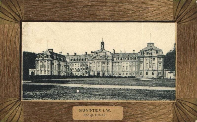 Carte postale ancienne Munster i.W.Konigl. Schloss à Munster