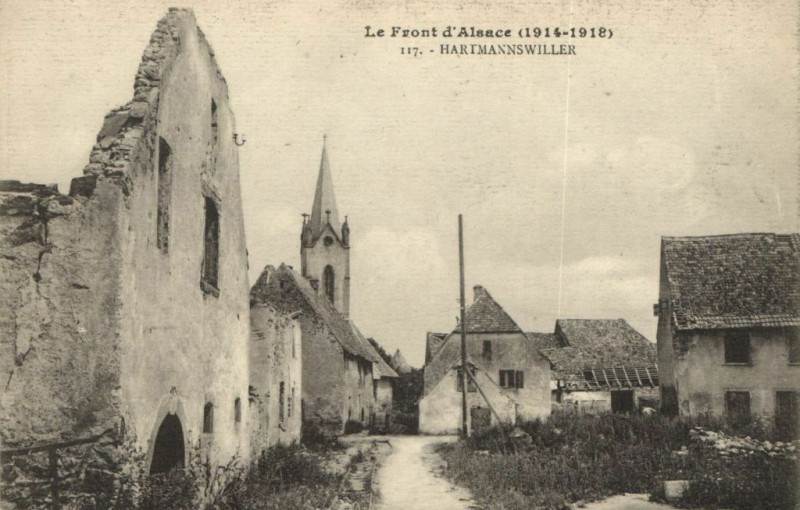 Carte postale ancienne Le Front d'Alsace (1914-1918) Hatmannswiller à Willer