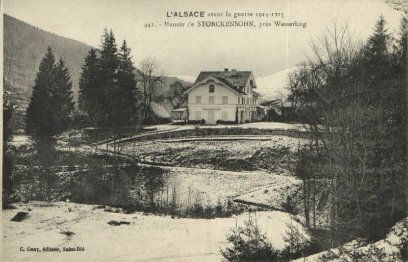 Carte postale ancienne L'Alsace avant la guerre 1914-1915 Manoirde Storckensohn pres. à Storckensohn