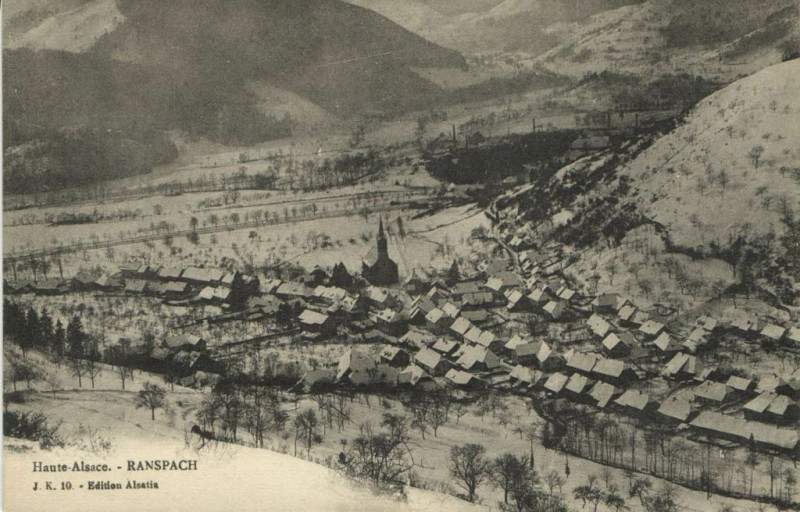 Carte postale ancienne Haute - Alsace Ranspach à Ranspach