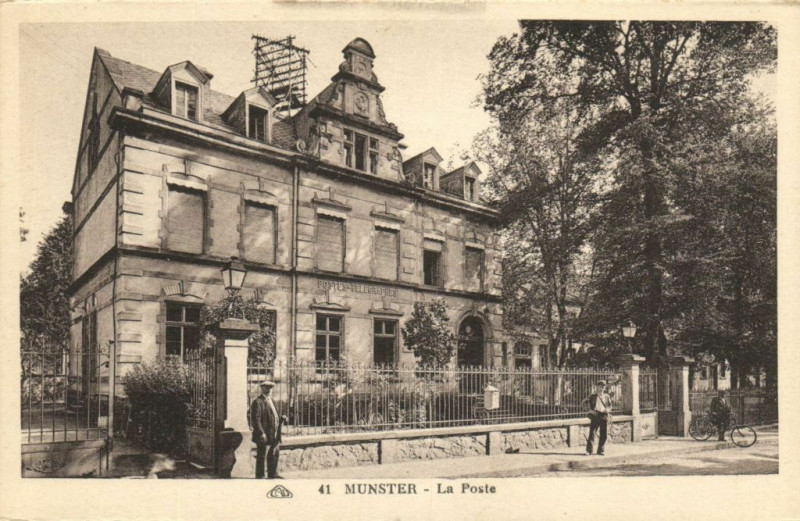 Carte postale ancienne Munster - La Posta à Munster