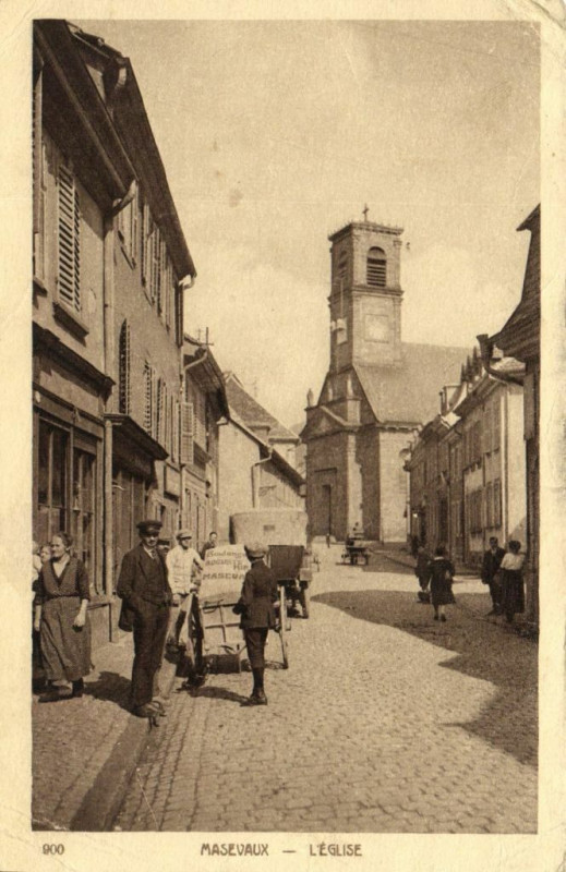 Carte postale ancienne Masevaux - LEglise