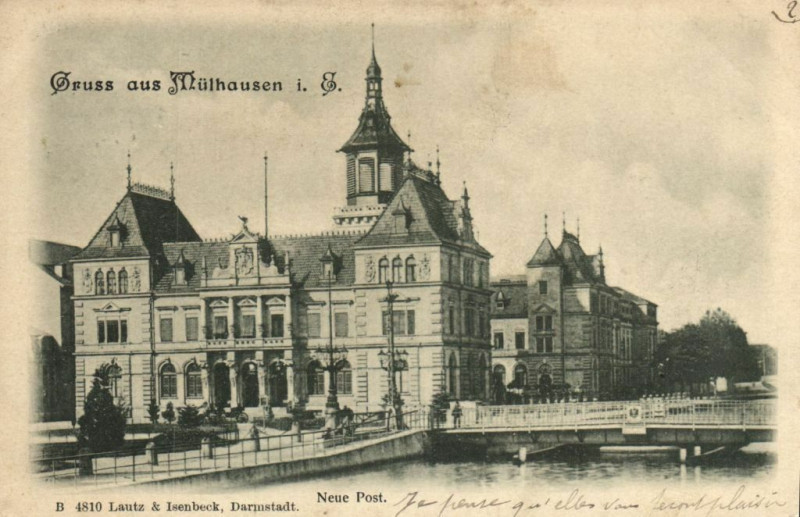 Carte postale ancienne Gruss aus Mulhausen i.E.