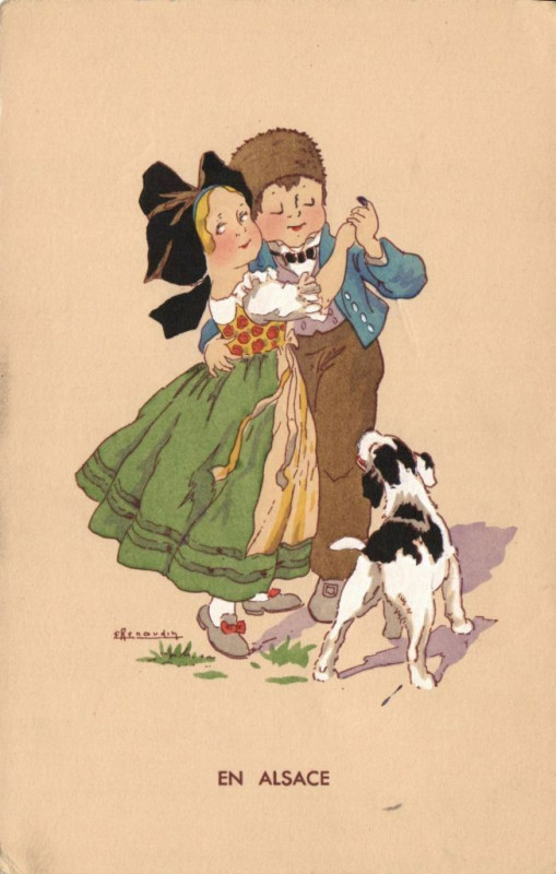 Carte postale ancienne En Alsace