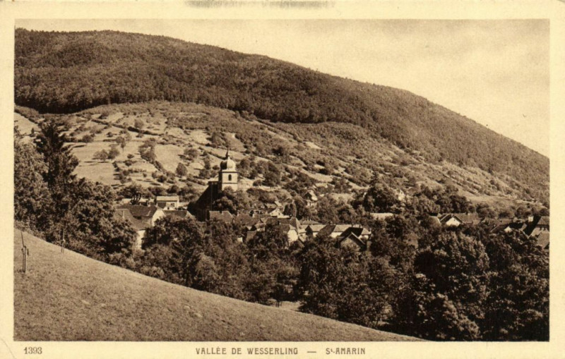 Carte postale ancienne Vallée de Wesserling - Saint-Amarin à Saint-Amarin