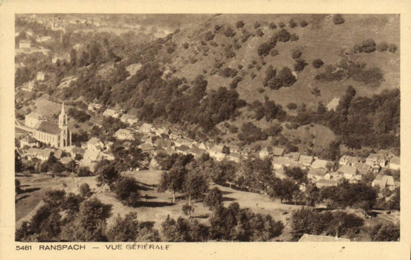 Carte postale ancienne Ranspach - Vue générale à Ranspach