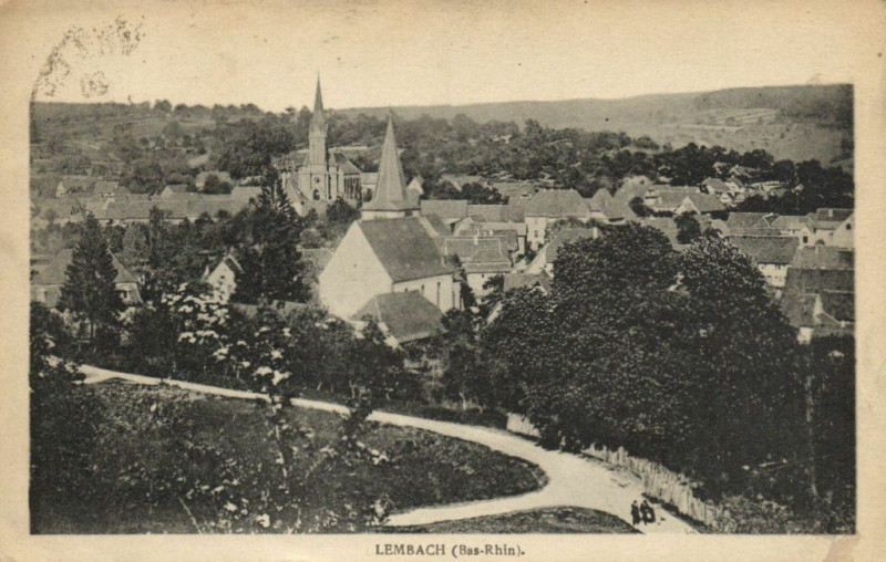 Carte postale ancienne Lembach (Bas-Rhin)