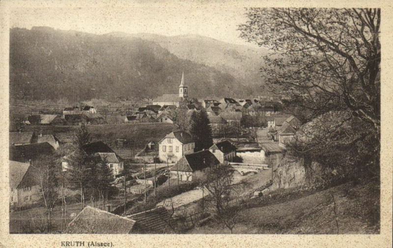 Carte postale ancienne Kruth (Alsace) à Kruth
