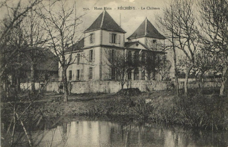 Carte postale ancienne Haut-Rhin - Rechesy - Le Chateau