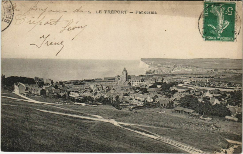 Carte postale ancienne Le Treport Panorama
