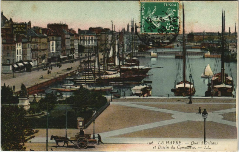 Carte postale ancienne Le Havre Quai d'Orleans au Havre