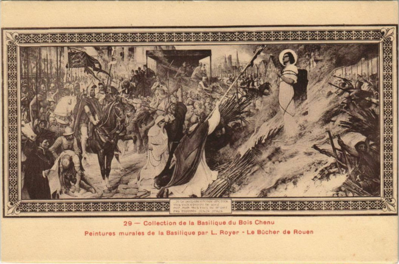 Carte postale ancienne Rouen Collection de la Basilique du Bois Chenu à Rouen