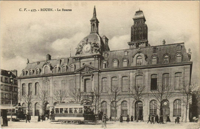 Carte postale ancienne Rouen Le Bourse à Rouen