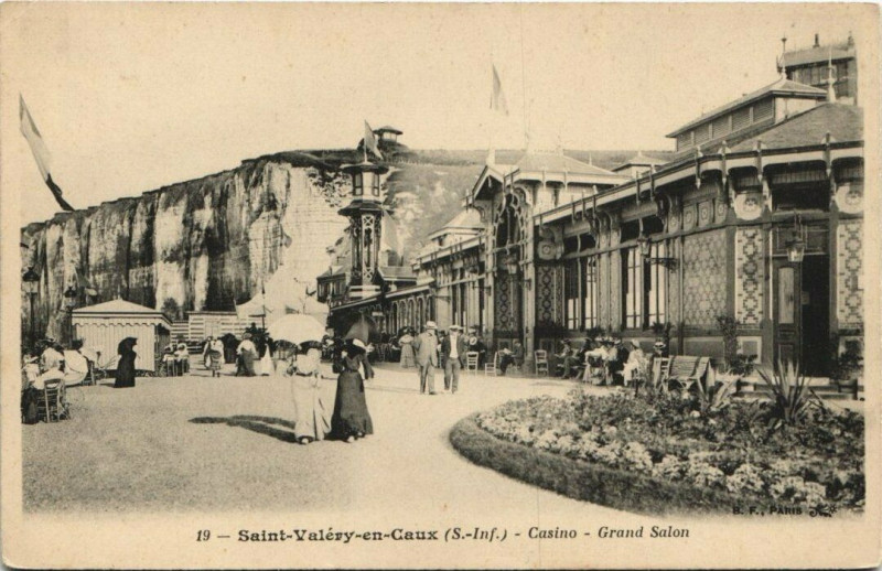 Carte postale ancienne Saint-Valery-en-Caux Casino Grand Salon à Saint-Valery-en-Caux