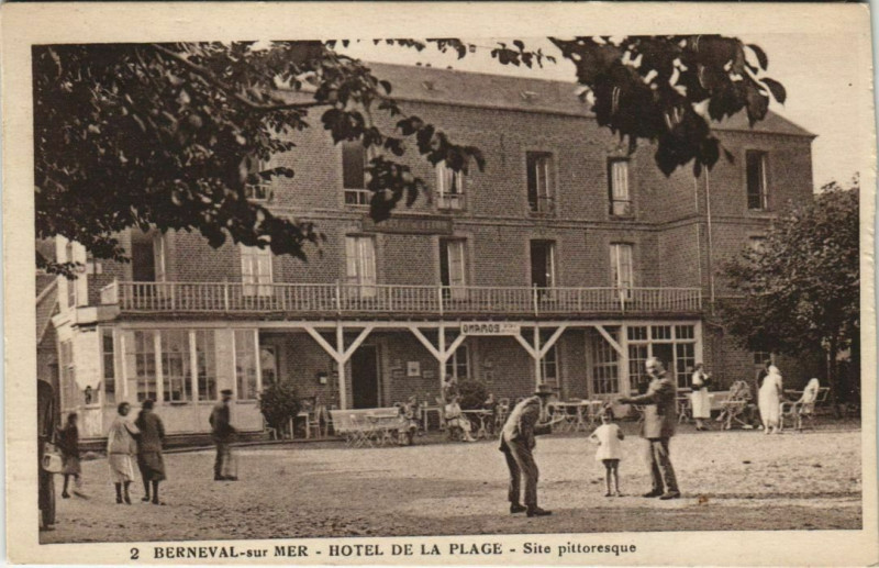 Carte postale ancienne Berneval-sur-Mer Hotel de la Plage