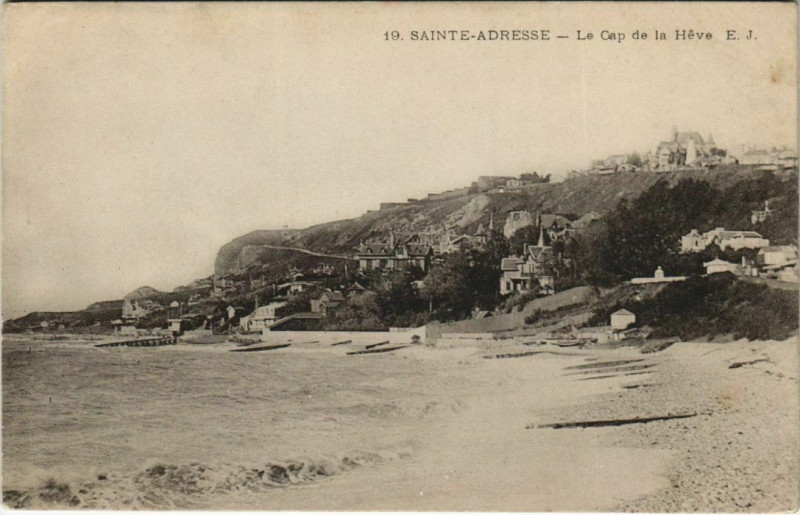 Carte postale ancienne Sainte-Adresse - Le Cap de la Heve à Sainte-Adresse