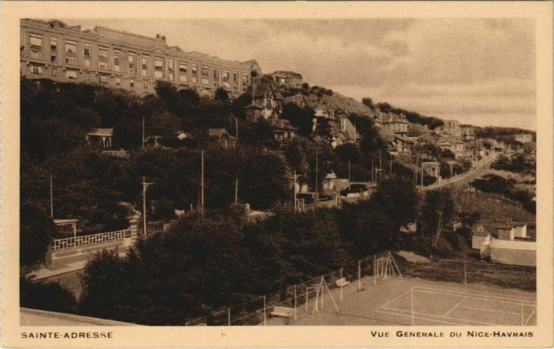 Carte postale ancienne Sainte-Adresse - Vue générale du Nice-Havrais à Sainte-Adresse