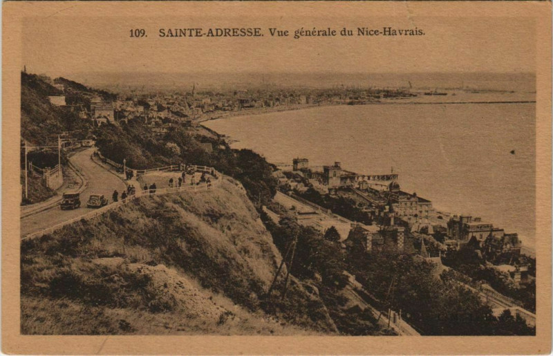 Carte postale ancienne Sainte-Adresse - Vue générale du Nice-Havrais à Sainte-Adresse