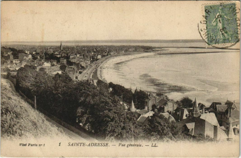 Carte postale ancienne Sainte-Adresse - Vue générale à Sainte-Adresse