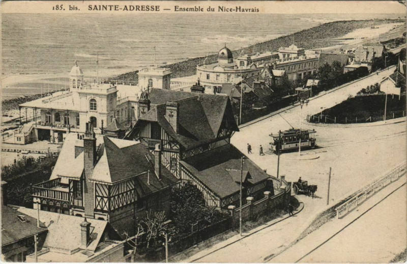 Carte postale ancienne Sainte-Adresse - Ensemble du Nice-Havrais à Sainte-Adresse