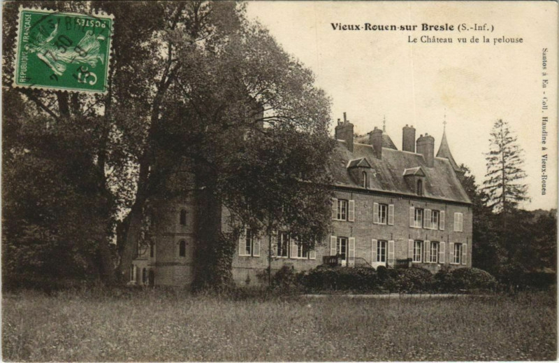 Carte postale ancienne Vieux Reuen sur Breste à Eu