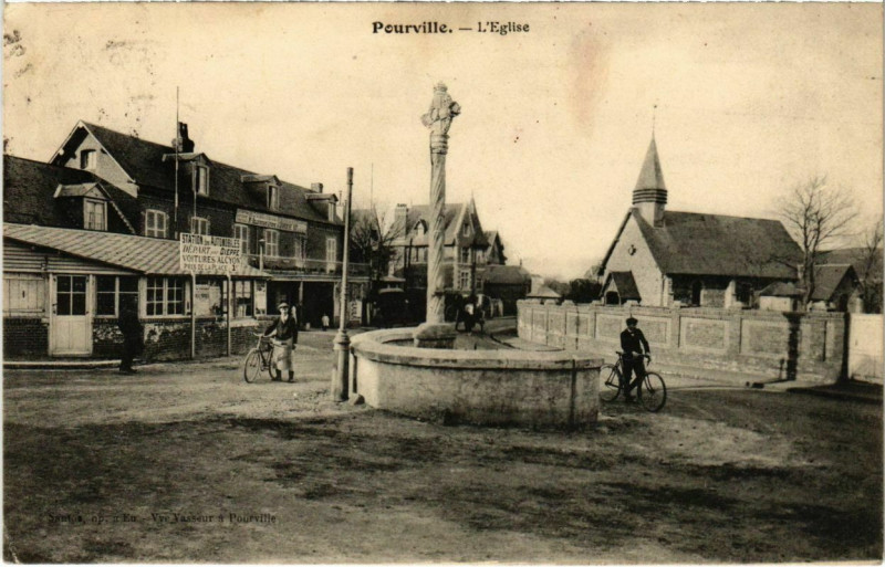 Carte postale ancienne Pourville - Vue générale