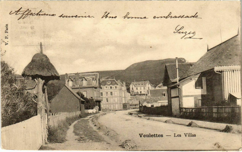 Carte postale ancienne Veulettes - Les Villas à Veulettes-sur-Mer