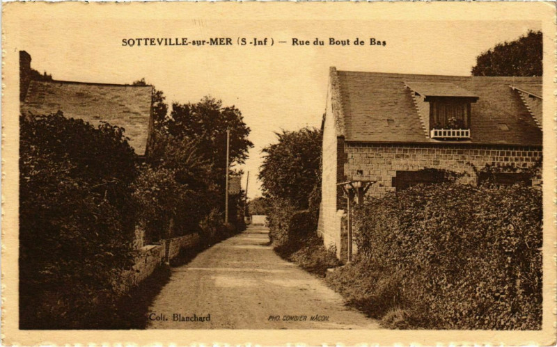 Carte postale ancienne Sotteville-sur-Mer - Rue de Bout de Bas à Sotteville-sur-Mer