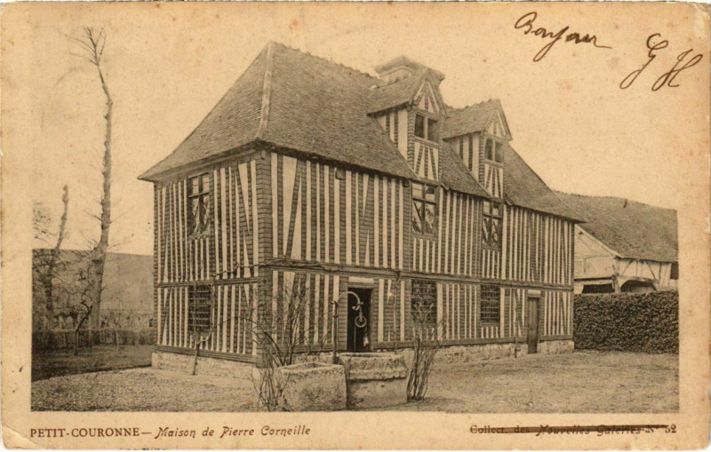 Carte postale ancienne Petit-Courbonne - Maison de Pierre Corneille