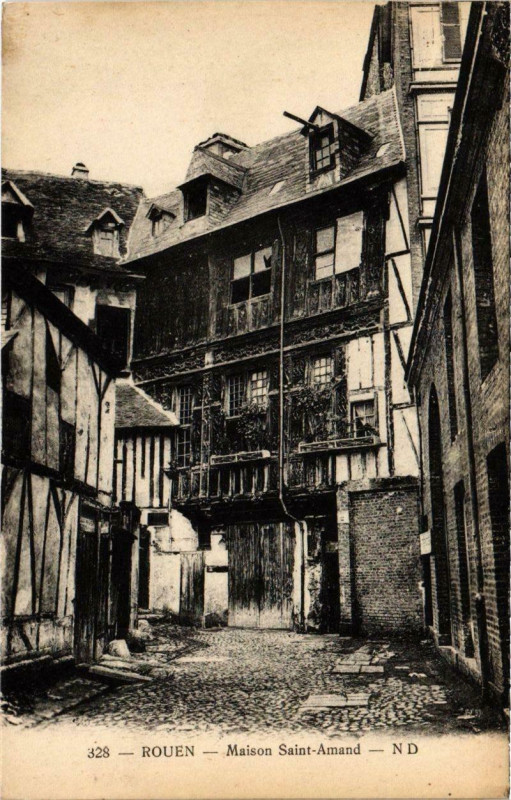 Carte postale ancienne Rouen - Maison Saint-Amand à Rouen