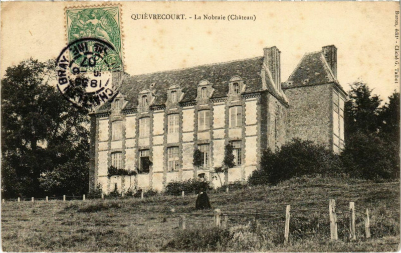Carte postale ancienne Quievrecourt - La Nobraie à Quièvrecourt