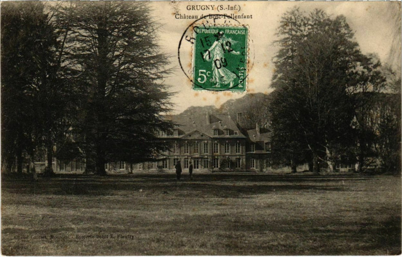 Carte postale ancienne Grugny - Chateau de Bose-Fellenfant à Grugny