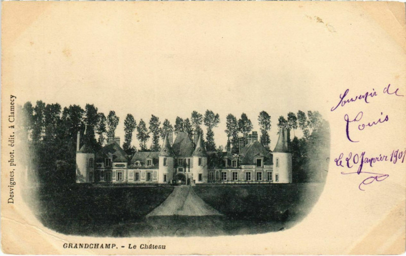 Carte postale ancienne Grandchamp - Le Chateau