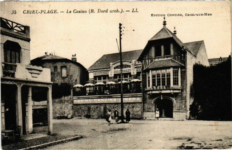 Carte postale ancienne Criel-Plage - Le Casino