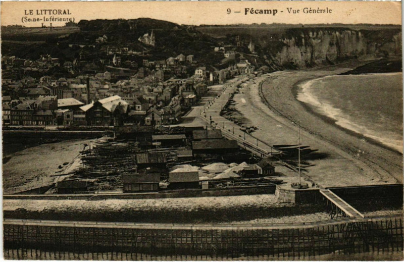 Carte postale ancienne Fecamp - Vue générale à Fécamp