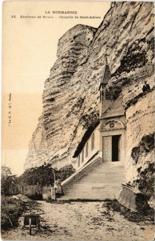 Carte postale ancienne Env. de Rouen - Chapelle de Saint-Adrien à Rouen
