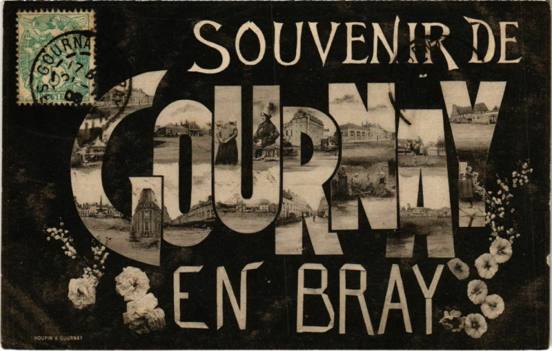 Carte postale ancienne Souvenir de Cournay en Bray
