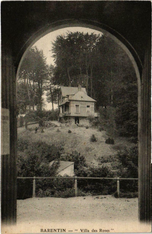 Carte postale ancienne Barentin - Villa des Roses à Barentin