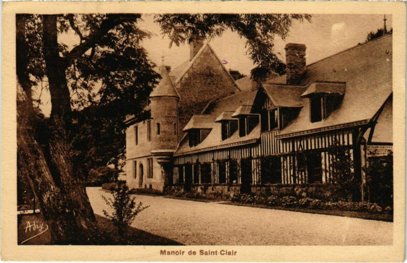 Carte postale ancienne Manoir de Saint-Clair