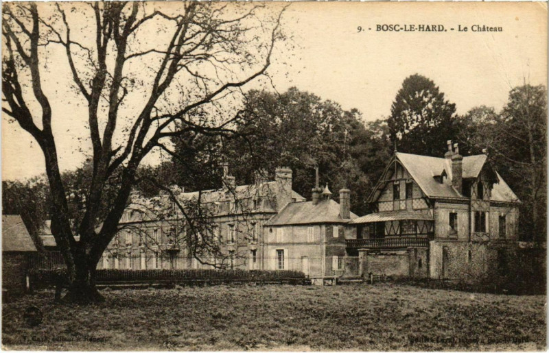 Carte postale ancienne Bosc-le-Hard - Le Chateau à Bosc-le-Hard