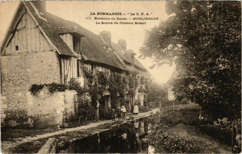 Carte postale ancienne Rouen - Moulineaux à Rouen