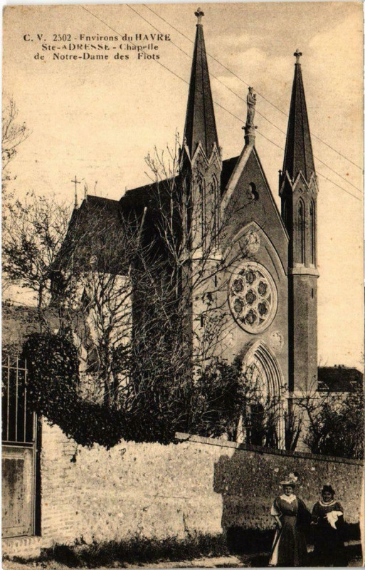 Carte postale ancienne Env. du Havre-Sainte-Dresse - Chapelle de Notre-Dame des Flots